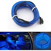 ASTRALED Mavi Universal İp Neon Led Ara&ccedil; İ&ccedil;i Aydınlatma 12V LED İp Formlu Trim 2 metre