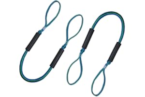 OROOTL Boote Bungee Docking Lines Corda – 2 Pezzi 3/8 in Elastico Bungee Anchor Line Bungee Corde per Barche Jet Ski, PWC, SeaDoo, WaveRunner, Kajak, Ponton (4ft, 5ft, 6ft Lunghezza)