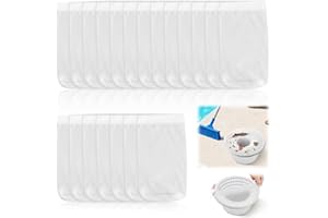 Eddrfy 20 PCS Calcetines Skimmer Piscina Reutilizables de Nylon 13×22 cm, Filtros para Hojas, Cabello, Insectos, Se Adaptan a Cestas Skimmer Estándar, Mantenimiento Fácil para Piscinas Familiares