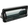 Scosche ACM5B Universal Marine Radio Cover - Water Resistant Boat Dash Radio Protector Shield with Spring Loaded Flip-Up Retractable Door, Single DIN Marine Stereo Kit - Durable Boat Accessory - Black