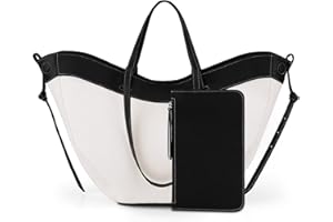 ACUYE Y2K Hobo Sac à main fourre-tout en cuir pour femme, sac à bandoulière en forme de croissant