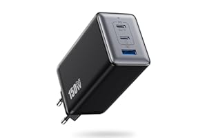 QODJN 150W USB C Ladegerät, 3-Port GaN IV Tech USB C Netzteil PD+PPS 100W Schnellladegerät mit Laptop Ladegerät Mehrfach USB Charger Power Adapter für MacBook Pro/Air, iPad, iPhone 16/15 und Samsung usw