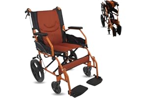 Mobiclinic®, Sedia a rotelle, Pieghevole, Leggera, Seduta 41 cm, Due sistemi frenanti, Schienale, Alluminio, Pedane pieghevoli, Modello piramidale, Ruote piccole, Braccioli fissi