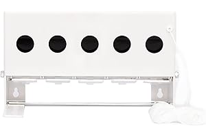 ATFLBOX Installation de Biathlon, Stand de tir 5 Trous Pare-balles pour Carabine à air comprimé Pistolets à air comprimé