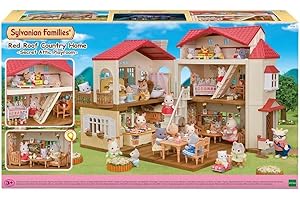 Sylvanian Families - La grande maison éclairée et sa pièce secrète - Maison avec + 10 accessoires - Plongez dans l'univers de la famille Sylvanian - Figurines miniatures - Jouet enfant 3 ans - 5716