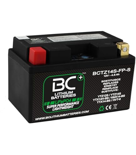 Batterie BS Battery BSLI-04/06 12V 4Ah Lithium - Pièces Electrique sur