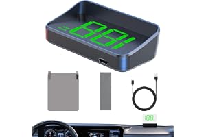 HUD Display Bil Vindruta GPS HUD För Bilrutan | Vinkeljusterbar Portabel Skärm Mätare För Racingbana Motorcykel Styrekrona Kördata