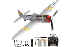 Fremego P47 RC Flugzeug,2.4G 4 Kanal Thunderbolt Fighter Ferngesteuertes Flugzeug Kunstflugzeug Modell Spielzeug mit Gyro System für Anfänger Kinder Erwachsene
