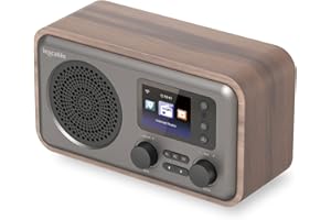 Inscabin D8 Internet DAB/DAB+ Digitalradio, Internetradio/Digitalradio mit Spotify Connect und Bluetooth (Walnuss)