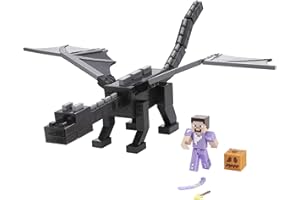 MATTEL Minecraft - Enderdrago con Apertura alare di 51 cm, emette luci e Suoni feroci, Giocattolo e Regalo per Bambini 6+ Anni, HHW17