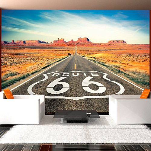 FOTOTAPETE 350x245 cm - VLIES TAPETE PREMIUM - PROFI QUALITÄT - Top moderne Wanddeko - Riesen Wandbild - Top Design Tapete - Neue exklusive Edition mit noch besser Druckauflösung - Deutsches Premium Vlies - ROUTE 66 10110903-44
