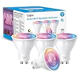 Tapo TP-Link L630(4-Pack) Lampadina WiFi Intelligente LED Smart GU10, RGBW Multicolore, 16 Milioni di Colori, Amazon Alexa, 3