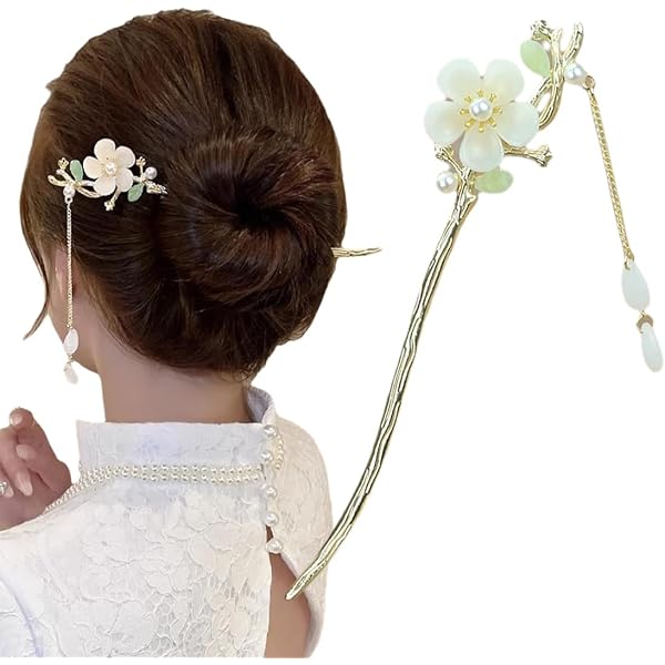 Vintage Haarnadel Mit Perlenquaste | Goldfarben, Metall, Für Hochzeit, Cosplay & Alltag