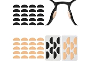 40 Paires Coussinet de Nez à Lunettes, Plaquettes de Nez Antidérapant Adhésif, Nose Pads, Coussinets de Nez en Souples Protection Nez pour Lunettes de Soleil, Lunettes.(Couleur de la Peau, Noir)