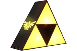 Paladone Lámpara Trifuerza Zelda - Lámpara de Ambiente, Decoración para Oficina o Dormitorio, Regalo para Gamers, Funciona con Pilas, Producto Oficial de Nintendo