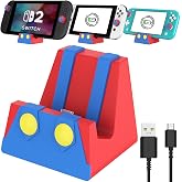 HEIYING Switch şarj istasyonu, Nintendo Switch 2, Lite ve OLED ile uyumlu | Sağlam ABS g&ouml;vdeli taşınabilir şarj standı ve &ccedil;eş