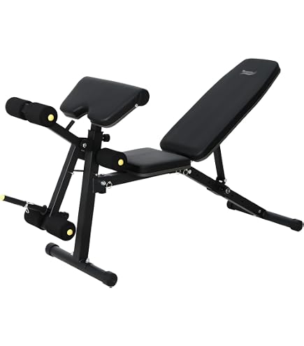 GSKJJT Banc De Musculation Inclinable Réglable – Charge Max 200 Kg, Avec Extension Jambes Et Leg Curl, Pliable, Multangles