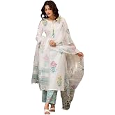 ANNI Designer Women's Rayon Viscose Straight Printed Kurta with Pant & Dupatta Set | Traditional Ethnic Wear for Women | Suit