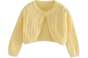 Alunsito Vestiti Della Neonata Manica Lunga Maglione Lavorato A Maglia Cardigan Corto Infantile Del Bambino Bambini Solido Bolero Coprispalle Cappotto Autunno Outfit