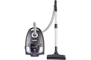 Eureka NEN300 Aspirateur avec Sac, Aspirateur Puissant Silencieux, Aspirateur Traîneau Compact de Moteur Basse Consommation avec Filtre HEPA, Brosse de Sol pour Parquet Tapis Moquette, 700 W, 2L