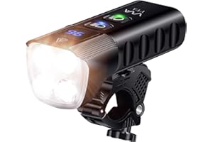 VVA Bike Lights Set USB Rechargeable-IP65 Waterproof Cycle Lights with 2000 Lumen 13 Light Modes Bike Front Light Bicycle Headlight Fits All Road Bicycle Mountain Bike