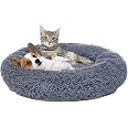 Catstages Purrfect Petals Katzenbett – Blumenform, Weich, Waschbar, Für Katzen Bis 9 Kg, Weißer Plüsch