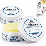FOURTHSKY White Shoe Cleaner Cream 260GM | Sneaker Cleaning & Whitening Cream | Instant Stain Remover for Sports Shoes, Canvas & Leather | Deep Clean & Bright White Finish: 