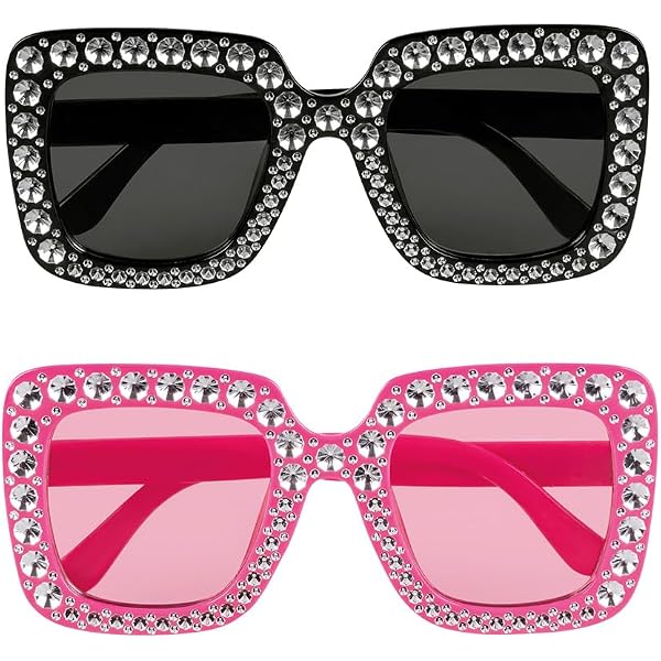 Lunettes Soleil étoiles - Lot De 2 (or Et Argent), PC, Fantaisie Fête, Plage, Déguisement - 7