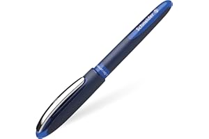 Schneider Penna Roller One Business (documento Royal con laccio elasticizzato e ultra liscio, prodotta in Germania) 1er blister, blu, 0,6 mm