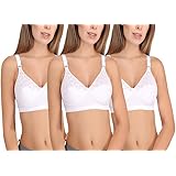 Eve's BeautyWomen's White Full Coverage Bra - Pack of 3