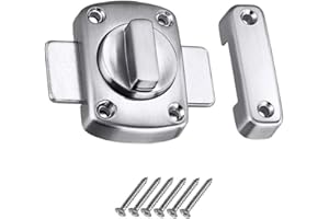 DUISOAD Bullone Serratura Porta LMYTech Chiavistello/serratura bagno/Acciaio Inossidabile Spazzolato Finitura/Applicabile A Varie Porte-Argento