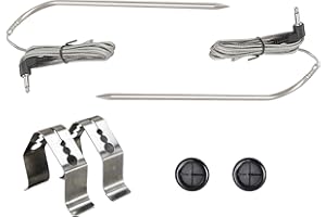 WAITCOOK 2-Pack Meat Temperature Probes Replacement 9004190170 for Masterbuilt Gravity Series 560/800/1050XL Digital Charcoal Grill + Smoker