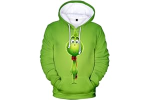 YIMIAO Herren und Damen Weihnachten Christmas Hoodies Lustige kreative 3D Pullover Sweatshirt für Jungen Mädchen