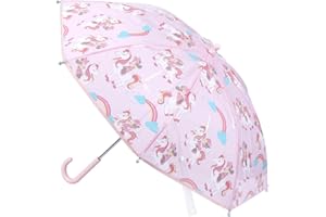 CERDÁ LIFE'S LITTLE MOMENTS - Parapluie Transparent Fille de Minnie Mouse - Ouverture Manuelle avec Mécanisme Anti-Vent et Protection aux Baleines pour Plus de Sécurité - Licence Officielle Disney