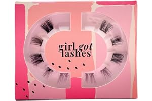 ‎GIRL GOT LASHES GirlGotLashes Mini Box Dear Darling (long) Wimpernextensions für Zuhause Mit 5-7 Tagen Halt Schwarzes Wimpernband Vegan Handgemacht
