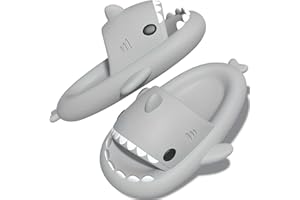 TOPALL Chanclas Tiburon,Zapatillas Tiburon,Pantufas Homem Hombre Mujer,Antideslizantes Zapatillas de Andar por Casa Shark Slide Piscina Secado Rápido Sharkies Tiburones