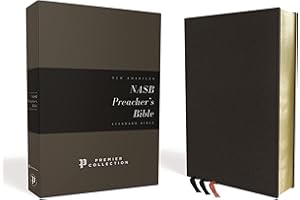 NASB, Preacher's Bible, Premium Goatskin Leather, Black, Premier Collection, Black Letter, 1995 Text, Art Gilded Edges, Comfort Print