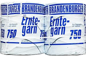 BRAMA WEST Brama-West Brandenburger Erntegarn 750 m/kg - Pressengarn für Hochdruckballen - Lieferumfang 2 x 5kg
