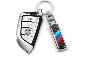 OYDDL Universal Schwarzer Schlüsselanhänger Kompatibel mit E46 E60 E70 E84 E90 F10 F11 F25 F26 F30 F31 F32 F33 F34 G01 G02 G05 aus Metall Emblem Abzeichen.