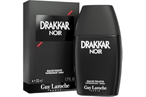 Guy Laroche Drakkar Noir Iconica Fragranza d'Autore - Eau de Toilette Intensa e Potente - Mix di Fougère e Spezie Aromatiche - Colonia da Uomo a Lunga Durata - Fragranza da Giorno e da Sera - 50 ml