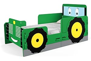 Kidsaw Tractor Junior Toddler Bed, Green