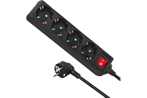 ‎MACLEAN Maclean Mce196G Listwa Zasilająca, Czarny, 3 m