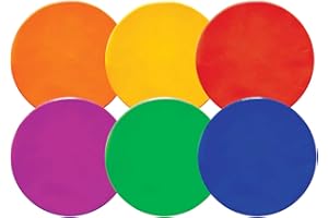 Champion Sports Poly Spot Marker Set für Sport, Aktivitäten und soziale Distancing - mehrere Stile