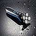 DIY Bald Hair Clipper, TurnRaise Washable Cordless 5 Head Rotary Shaver Razor, Special Design for Bald Head