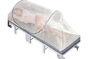 AEUTWEKM Zanzariera pieghevole, zanzariera pop-up ultraleggera, tenda zanzariera con cerniera, nessuna installazione richiesta, tenda da campeggio portatile per viaggi, campeggio, parchi