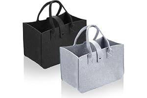 Puedno filtväska shoppingväska 2 st. filtväskor shopper 30 x 20 x 18 cm vikbar bärväska filt handväska liten återanvändbar fi
