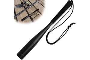 FLLYVLY Matapeces de Aluminio de 24,5 cm - Robusto y Duradero Accesorios de pesca, para la Pesca de Trucha y Otros Peces, Mango Antideslizante, Desmontable para Fácil Transporte y Almacenamiento