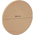 SUNSYN Circular MDF Round Circle 80 cm diameter for arts and crafts unfinished wood (6mm)