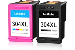 LeciRoba 304 wkłady do drukarek, zamiennik kartridży HP 304 XL, Multipack i HP 304 Multipack dla HP 5010 5020 5030 5032 2620 2622 2630 2632 2633 2634 3720 30 3730 3733 3735 3750 3760