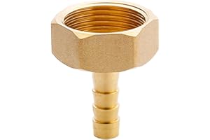 MOUMOUTEN Raccordo portagomma in ottone da 3/4", filettatura femmina, giuntatrice per metalli, giuntatrice per tubi flessibili, adattatore per aria, acqua e olio (spessore 8 mm)
